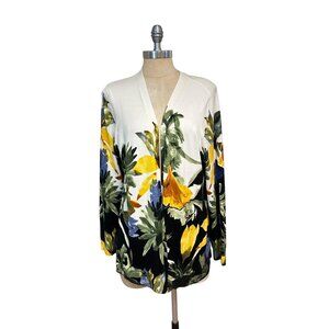 Chico's Long Sleeve Garden Cardigan NWT 0 Small